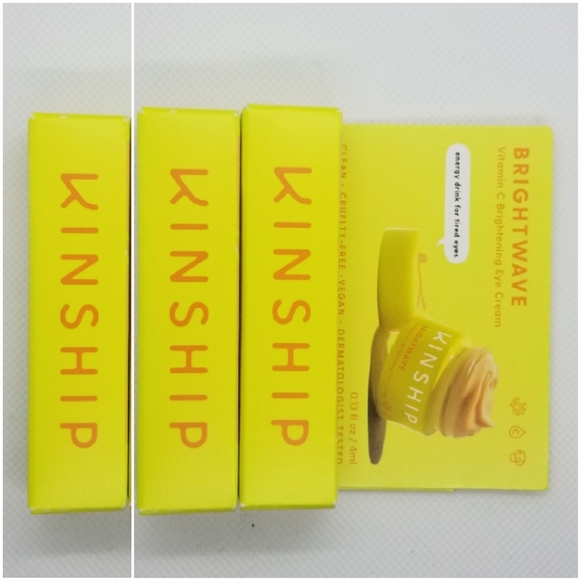 NEW 3× Kinship Brightwave Vitamin C Energizing + Brightening Eye Cream Travel - Picture 6 of 6